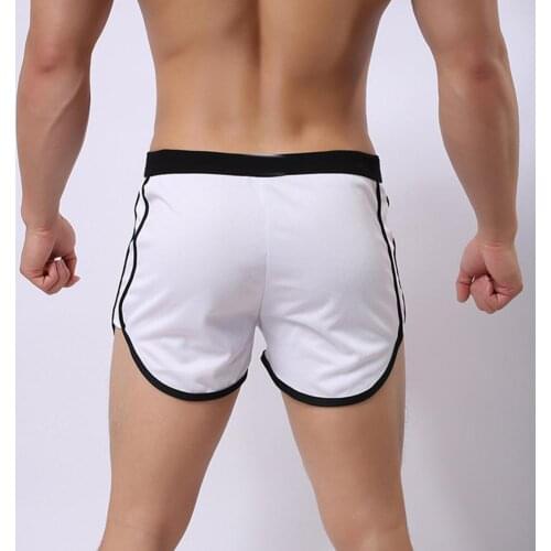 Swimming Trunks Men Color Block Summer Sports Gym Drawstring Shorts Beach Pants Swimming Trunks