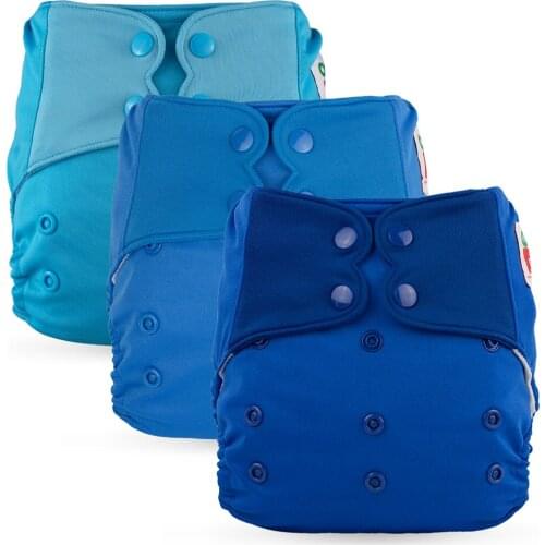 Elf Diaper Pure Color Solid Color Pocket Stay Dry Diaper Nappy Swimming Washable Reusable Newborn Cloth Baby Diaper