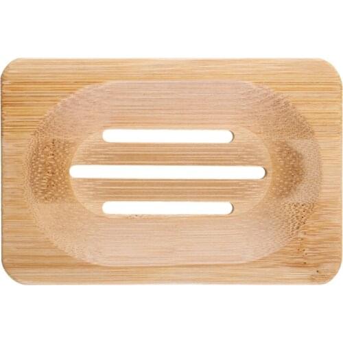Natural Wood Shower Soap Tray Dish Storage Holder Plate Bathroom Soap Water Filter Dishes Case Container