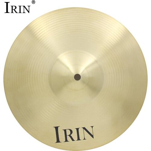 IRIN 14" Brass Alloy Crash Ride Hi-Hat Cymbal for Drum Set 14 inch Musical Instrument Parts Accessories Educational for Students