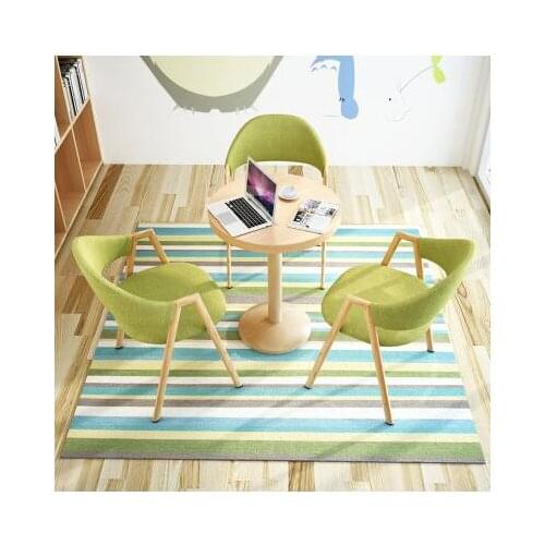 Simple reception table and chair combination negotiation table shop parlor cafe tables and chairs office casual round table