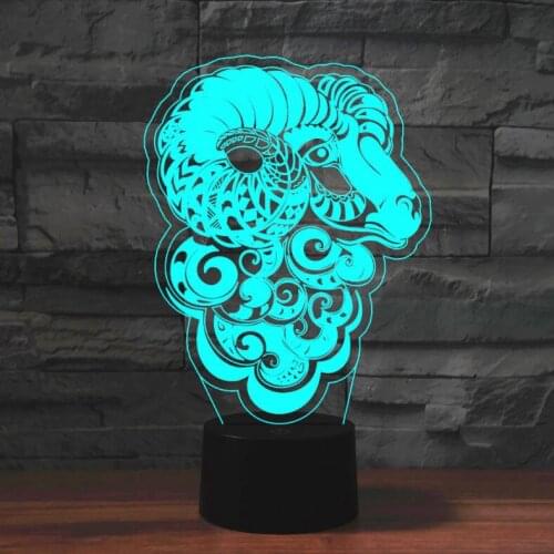 [Seven Neon]Cute Alpaca Sheep Shape Acrylic 7Colors Desk Lamp 3D Lamp Novelty Child Gift Led Night Light Millennium Falcon Light
