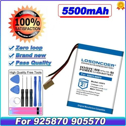 925870 905570 5500mAh Replacement Battery For Tachograph Bluetooth Speaker Toy