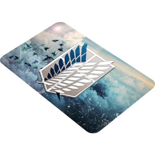 Attack on Titan Print Modern Home Doormat Insole Kitchen Carpet Indoor Outdoor Welcome Bathroom Anti-Slip Floor Mats