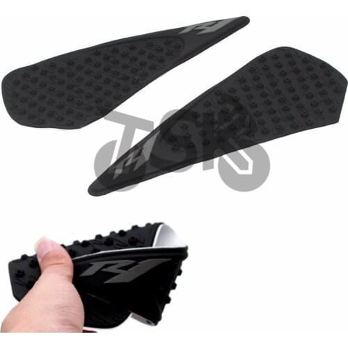 High quality For YAMAHA YZF R1 YZF-R1 YZFR1 2004 2005 2006 Motorcycle Tank Pad Side Gas Knee Grip Stickers Black