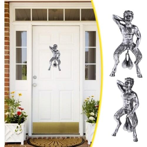 Funny Old Man with Special Door Knocker Pendant Figure Model Doorbell for front Door Garden Home Decoration F92B Wholesalse