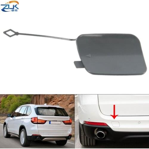 ZUK Rear Bumper Towing Hook Garnish Hauling Cap Hauling Flap Case Housing For BMW X5 F15 2014-2017 Unpainted Trim Cover Shell