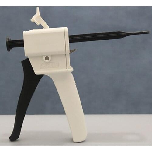 10:1 Dental Impressions Mixing Dispensing Gun Universal Handgun Silicon Rubber Cartridge Dispenser 50ml Dental Impression Materi