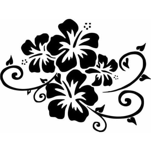 17.2*12.9CM Flower Bumper Decorative Vinyl Decal Fashion Motorcycle Car Sticker N1533