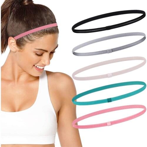 New Thick Non-Slip Elastic Sport Headbands Hair Headbands,Exercise Hair and Sweatbands for Women and Men