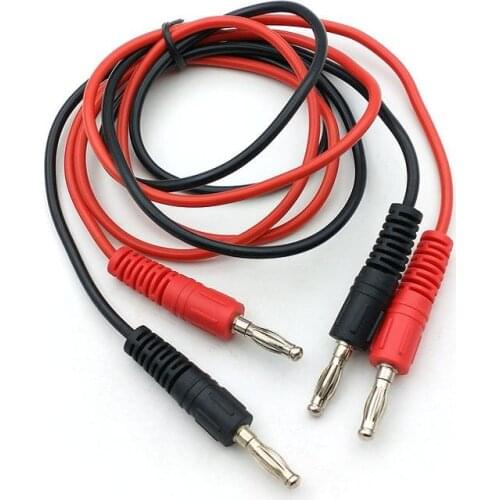 50pcs/100pcs 80CM High Voltage Silicone Cable 4MM Banana to 4MM Banana Male plug