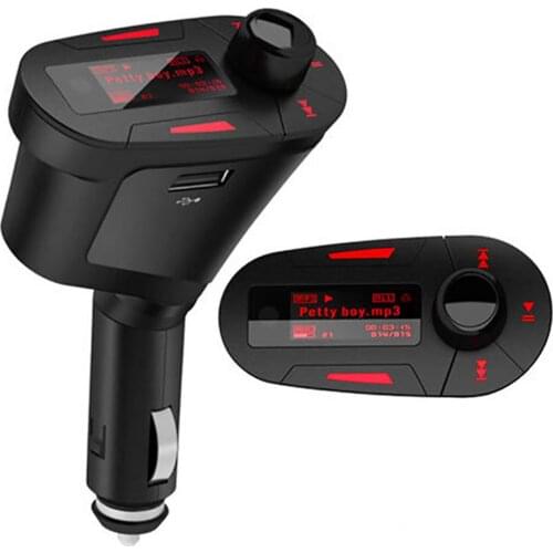 Car Kit Mp3 Player Wireless USB FM Transmitter Modulator FLASH SD MMC TF Card Expansion Internal Charge Aux Audio MP3 Player