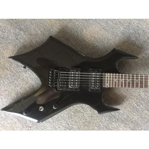 Free delivery / Black shaped high-end double shake vibrato Guitar / China Electric Guitar