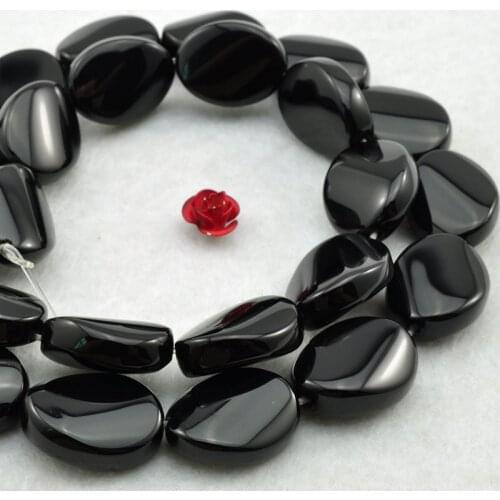 Natural Carnelian Beads Twist Twisted Olivary Oval Black Agates Beads For Jewelry Making Beads 15'' Needlework DIY Beads Trinket