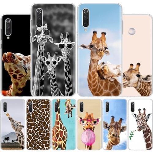Giraffe Anime Cute Cover Phone Case For Xiaomi Redmi Note 10 9 9S 8T 8 7 6 5 9A 6A 7A 8A 9C K20 S2 Pro Luxury Soft Coque