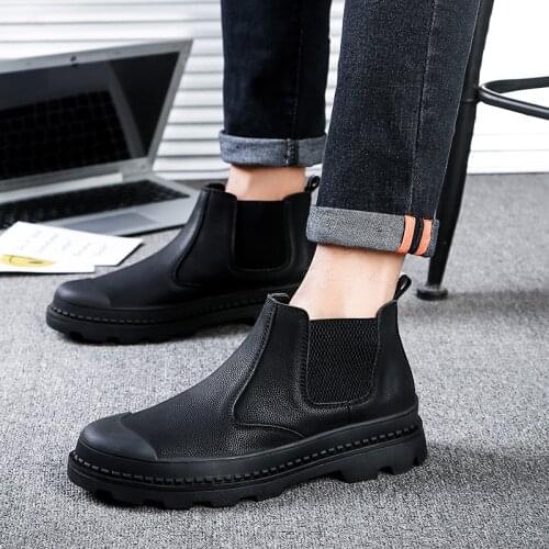 Black Casual Shoes Zapatillas Hombre Casual Men Shoes 2020 Man Leather Sneaker Shoe Fashion White Mens Sneakers Mens Causal