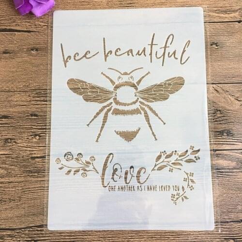 Mandala Floral Wasp A4 Decorative Stencils 29cm DIY Wall Painting Scrapbook Coloring Embossing Albumfor painting and decor