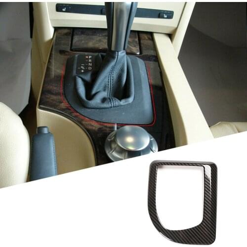 E60 E61 2004-2007 Cover Frame Left handed driving Shift Style Carbon Fiber