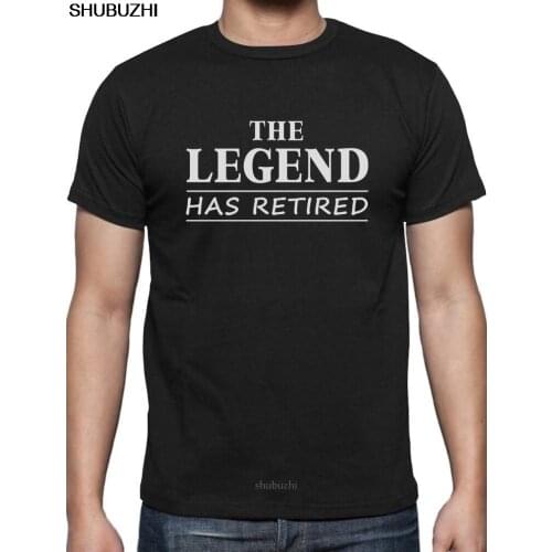 The Legend Has Retired - Great Retirement Party Gift Idea Dad T-Shirt Funny Tee free shipping cheap tee shubuzhi tees sbz8526