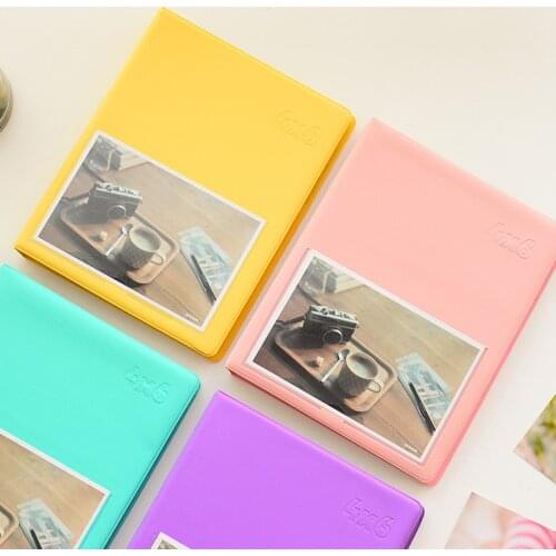 PU Leather Candy Color Interleaf Fits 81 Pieces 6" Photos Fotos Photography Baby Children Kids Scrapbook Album de fotos
