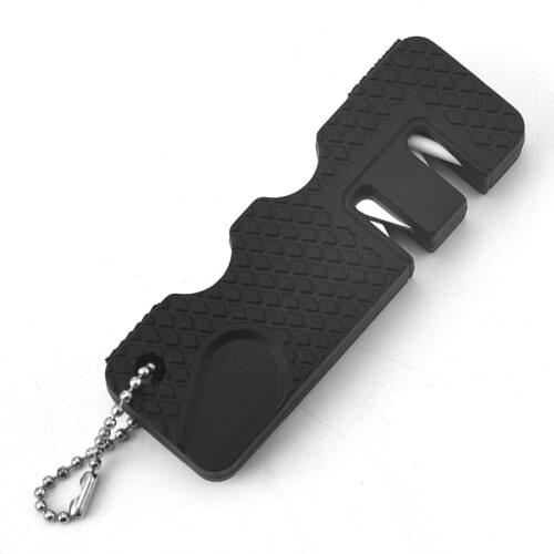 Ceramic Multipurpose Whetstone Carbide Knife Keychain Pocket Diamond Tool Scissor Sharpen Fish Sharpener Outdoor Multi Hook Camp