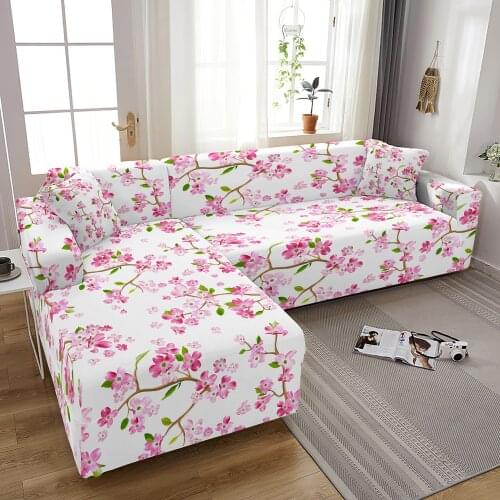 L Shape Elastic Corner Sofa Covers for Living Room Sectional Couch Cover Spandex Stretch Sofa Slipcover Chaise Cover Lounge