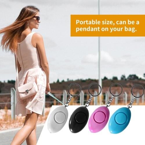 Keyring Security Protection Emergency Alarm Mini Egg Shape Women Personal Safety Alarm Children School Alert