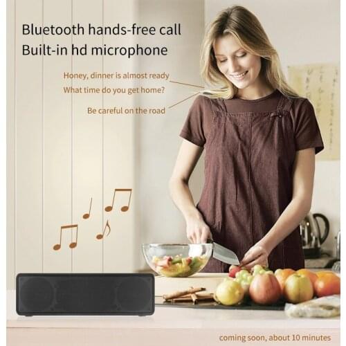 NBY5510 wireless portable bluetooth stereo mp3 speaker 10W Double Bass speaker 1200mAh Rechargeable Battery With TF card FM rad