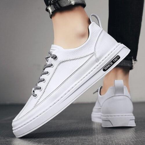 2021 Mens New Korean Walking Shoes Fashion Student Off White Shoes Casual Breathable Lightweight Non Slip Mens Shoes