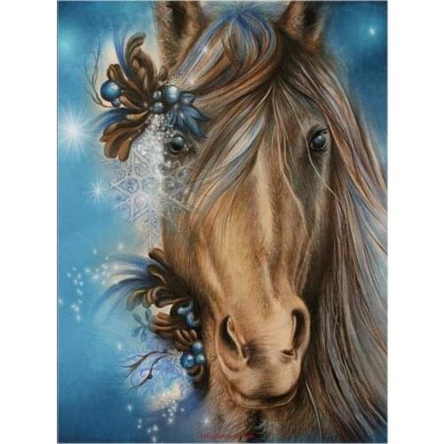 Pretty Blue - Counted Cross Stitch Kits - DIY Handmade Needlework For Embroidery 14 ct Cross Stitch Sets DMC Color