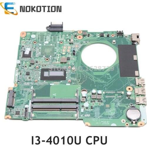 NOKOTION 782103-501 782103-001 790202-501 For HP Pavilion 15-N 15-F 15-F010DX Laptop Motherboard DA0U83MB6E0 I3-4010U CPU DDR3