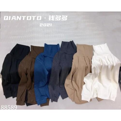 2021 new style girls boys knitted t shirt autumn fashion cotton kids top 4-10 years d