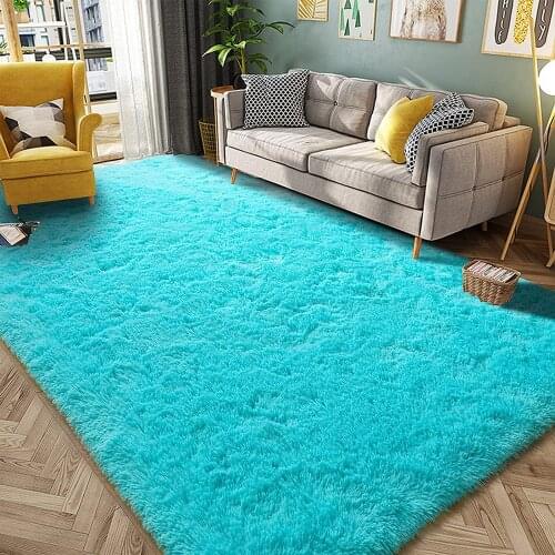 Solid Color Plush Rugs Super Soft and Comfy Carpet Living Room Carpet Home Decor Floor Carpet Indoor Shaggy Plush Area Rug Pink