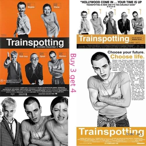 Trainspotting Poster Clear Image Wall Stickers Home Decoration High Quality Prints White Coated Paper