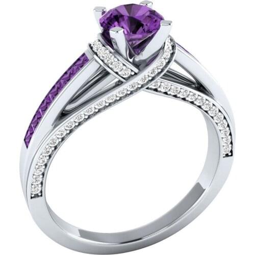 Simple Stylish Wedding Ring With Round Cubic Zircon Stone Vintage Ethnic Engagement Ring For Women Trendy Accessories