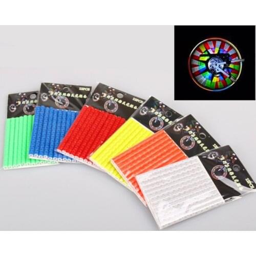 Bicycle Mountain Bike Riding Rim Spoke Installation Clamp Tube Warning Light Bar Reflector Reflective Outdoor 75 mm