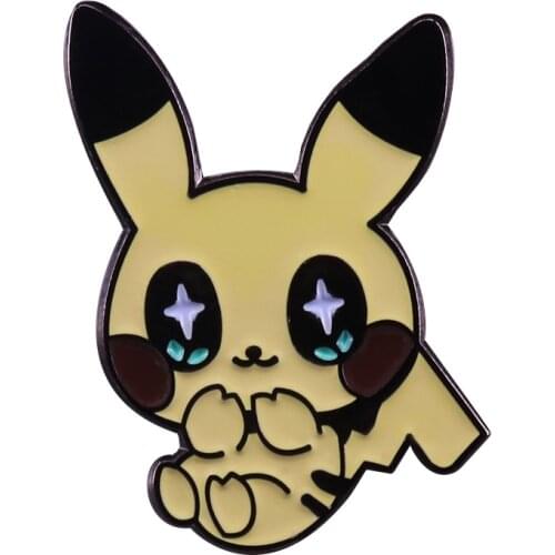 Weepy brooch funny pin pop hat backpack accessory