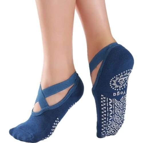 Women High Quality Bandage Yoga Socks Anti Slip Sport Sokken Breathable Female Dancing Socks Dance Pilates Ballet Yoga Meias