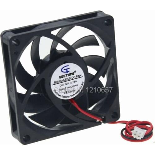 1 PCS GDT 70MM 70 x 70 x 15mm 2Pin 7cm 12V DC Brushless Cooling Fan Cooler