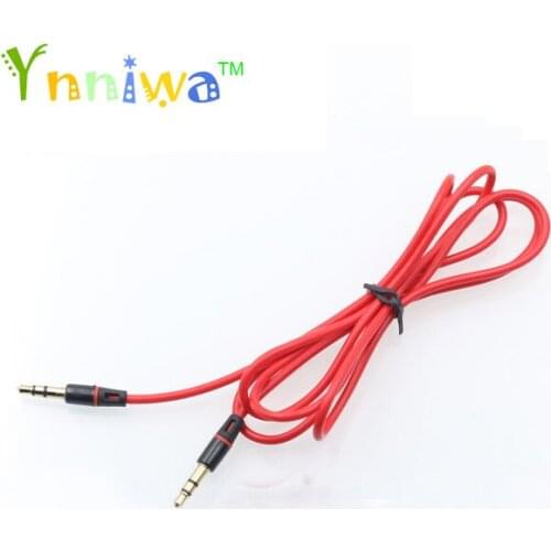 10pcs/lot 3.5mm Audio Cable To 3.5 mm Male To Male Extension Cable Aux Jack to Jack Gold Plated Cable For Headphone/Speaker