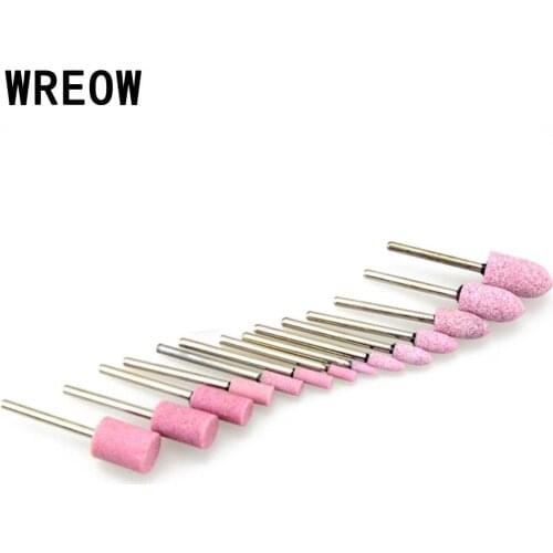 10Pcs Mandrel Mounted Stone Points Electric Grinding Accessories Polishing Head Wheel Tool For Dremel Rotary Power Tools