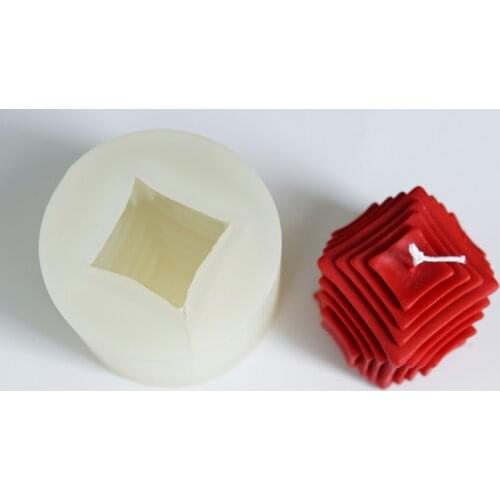 2021 New Heart Love Silicon 3D Soap Mold Cake Decoration Manual Handmade Resin Clay Big Size Candle Square Round Mould