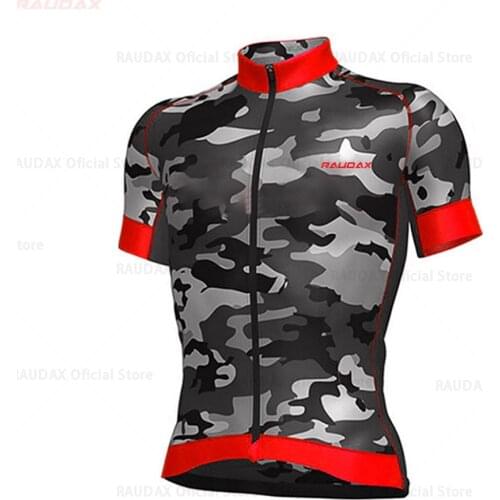 2021 Red cycling jersey Summer Mtb Clothes Breathable Short cycling Clothing mens Bike Jersey Shirt Maillot Ciclismo