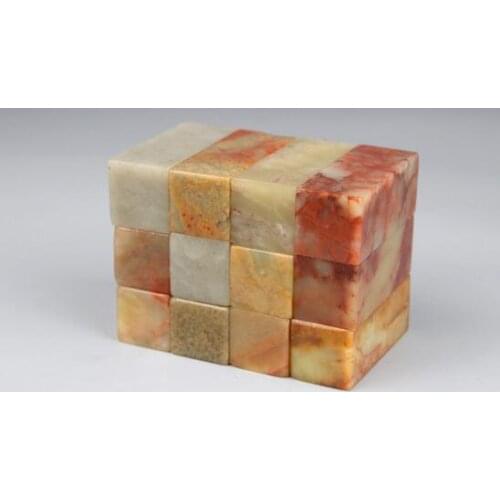 2x2x5cm Practice chapter material carving seal Liaoning Dandong frozen Shoushan stone 10pc