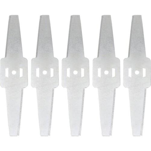 5pcs Metal Grass String Trimmer Blades Lawn Mower Replacement Trimmer Tool for Mower