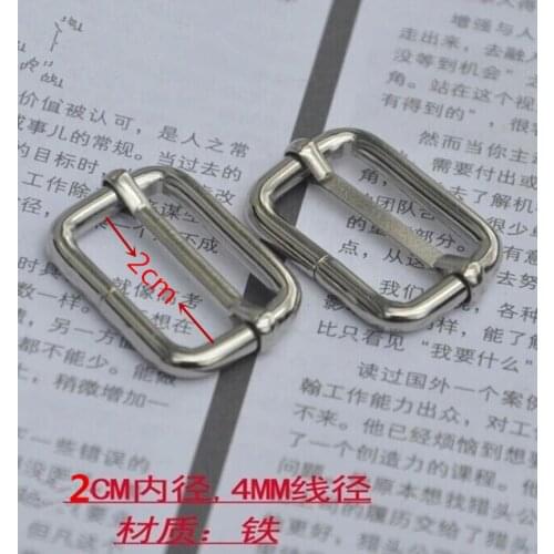 50pcs/lot 20mm Iron Webbing Buckle Accessories for Handmade Bags, Shoes and Handbag Hardwares Free Shipping