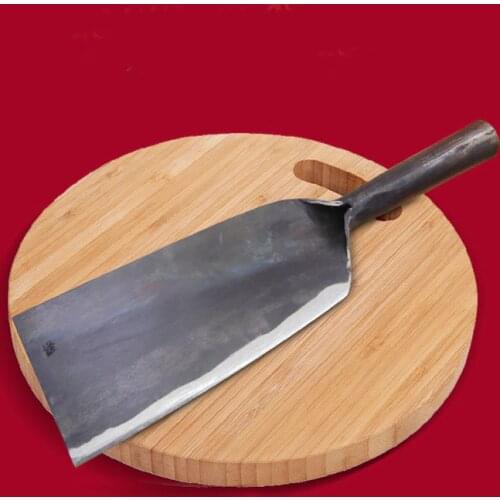 Free Shipping Liang Da Chinese Style Shot Steel Forged Kitchen Cut Bone Knives Chef Slaughter Butcher Knife Handmade Chopper Axe