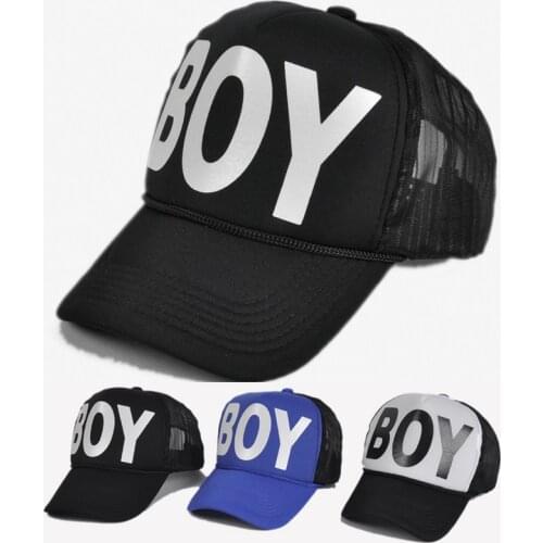 Summer Children Baseball Cap Printing Letter Caps for Boys Snapback Hat Kids Girls Mesh Visor Cap