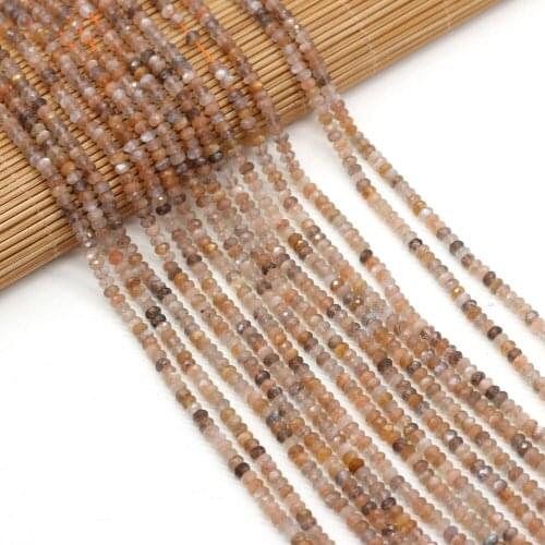 Natural Stone Beads Semi-precious stones Round Shape Faceted Crystal Beaded For Jewelry Making DIY Bracelet Necklace Accessories
