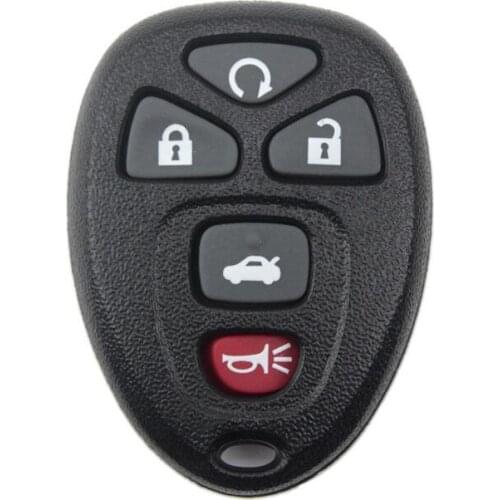 5 Buttons Remote Control Key Shell Case For Buick Lucerne Enclave Chevrolet Malibu Pontiac G5 G6 Keyless Entry FOB Key Cover